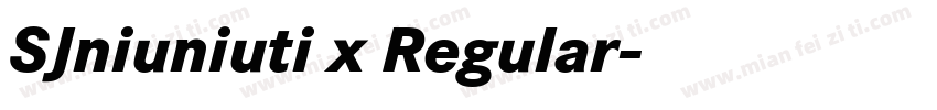 SJniuniuti x Regular字体转换